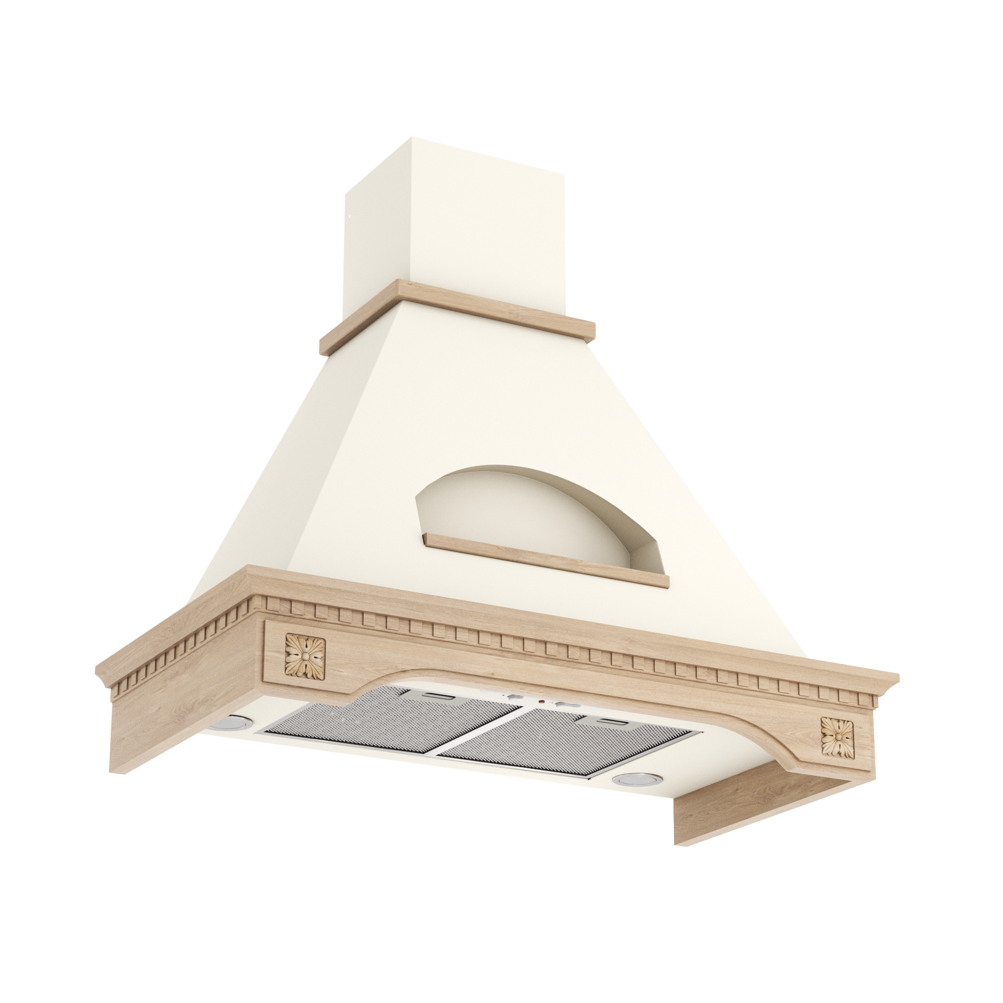 Кухонная вытяжка ELIKOR Бельведер Флореале 90П-650-П3Д КВ II М-650-90-346 бежевый/дуб неокр